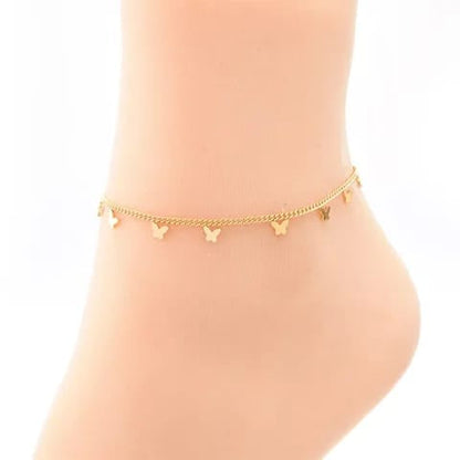 Minimalistic Butterfly Anklet