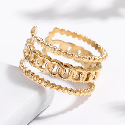 Adjustable Double Layer Ring
