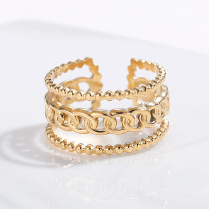 Adjustable Double Layer Ring
